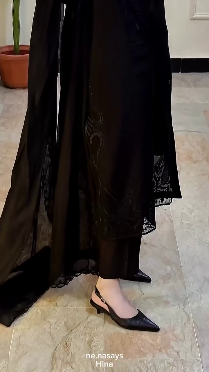 Women’s Lucknowi Chikankari Hand Embroided Rayon Dyed Kurti,Pant & Dupatta 3 Piece Set - Image 3