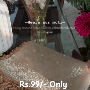 Designer Pure Soft Zimmy Choo Chiffon Silk Saree with amazing 3MM Sequence Work