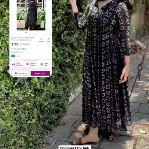 Women’s Black color Rayon Blend Kurta Set