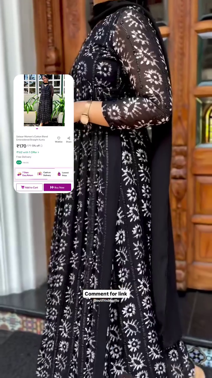 Women’s Black color Rayon Blend Kurta Set - Image 4