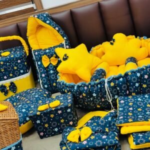 Bedding Set Sleeping Bag & Mosquito Net Gadda Combo Set of 3 Under The Sea Print