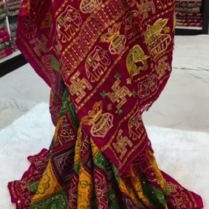 Beautiful Maroon Red Traditional Wedding Saree