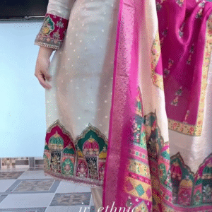 Women Pure Glass Tissue Handwork Suits