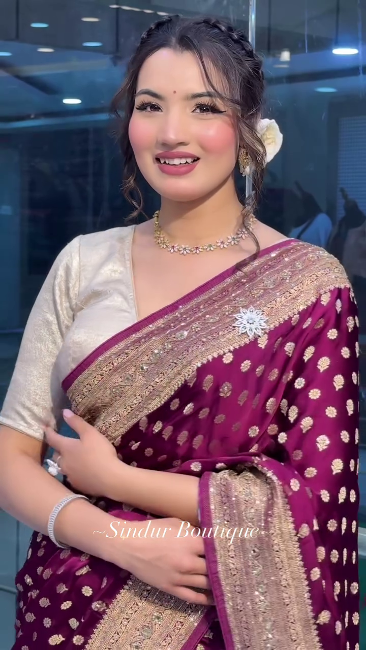 Self Design Banarasi Cotton Silk Saree - Image 4