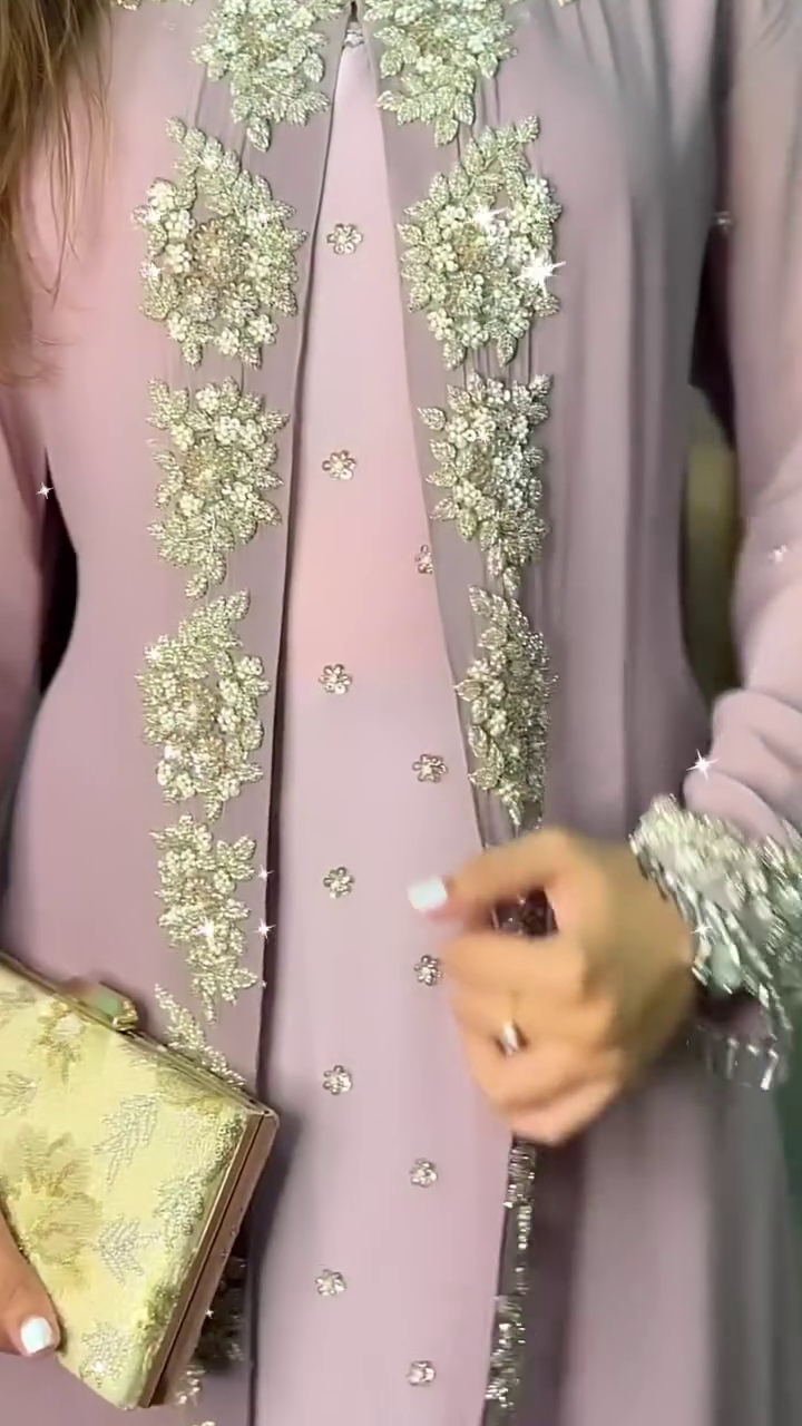 Atrractive Hot selling Jumpsuit with Full heavy Embrodeiry worked Shrug - Image 5